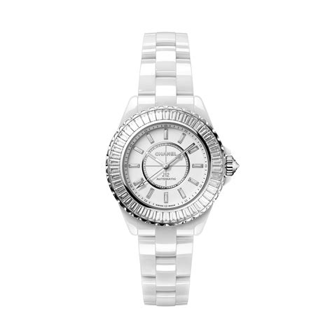 chanel j12 baguette diamonds|Chanel j12 paradoxe watch.